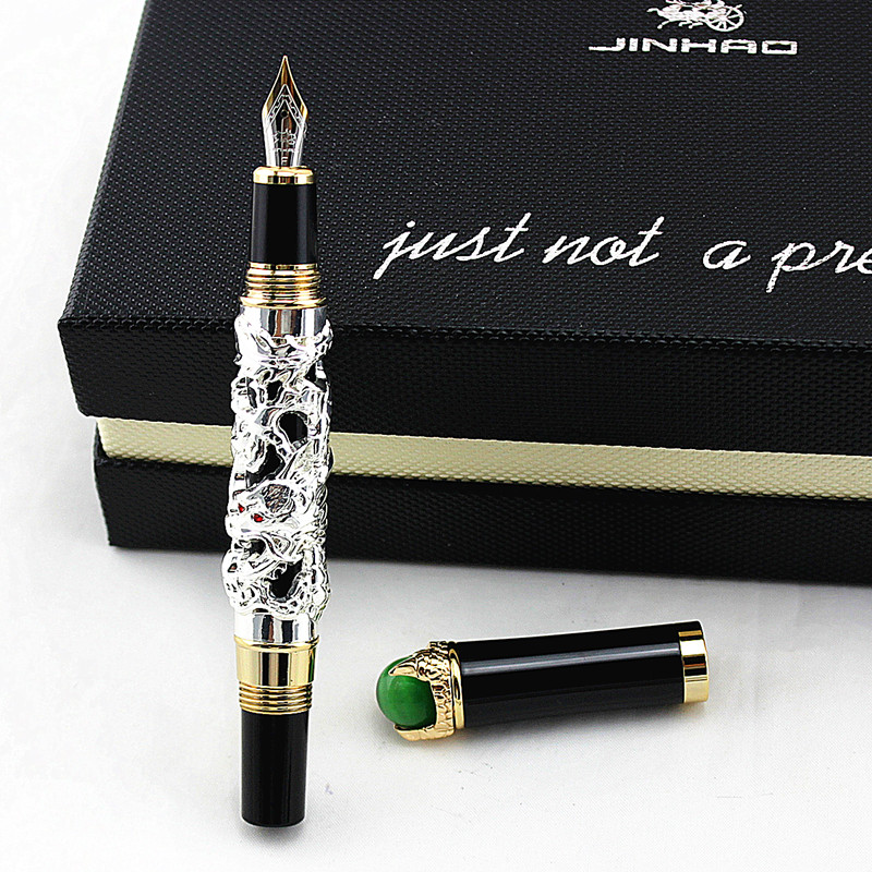 

Jinhao green gem Eastern Dragon Gift Pen Business office pen Fountain New, Red