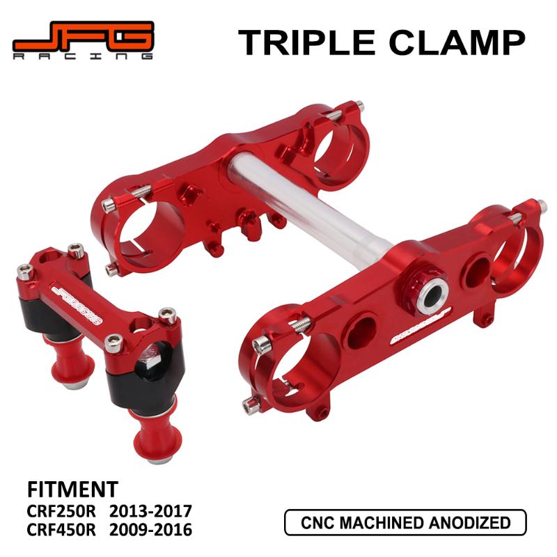 

Motorcycle Triple Tree Clamps Steering Stem And Bar Mount For CRF250R CRF 250R 2013-2017 CRF450R CRF 450R 2009-2016