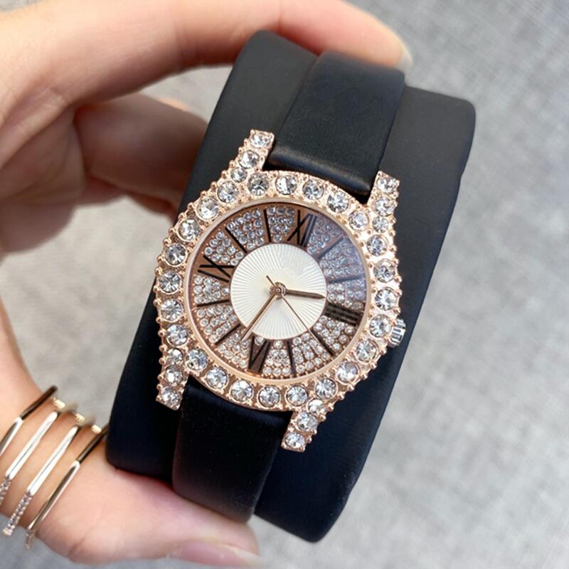 

2019 Top Fashion Women leather Dress Watches With Date Japan Movement female quartz Clock genuine leather Famous designer lady wristwatch, Slivery;brown