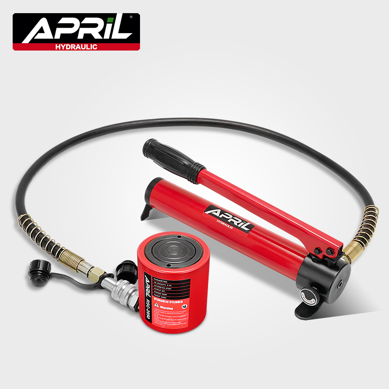 

20 Ton Short Type Hydraulic Cylinder RSC-2050 Hydraulic Jack Stroke 50mm Need to be Used with Pumps