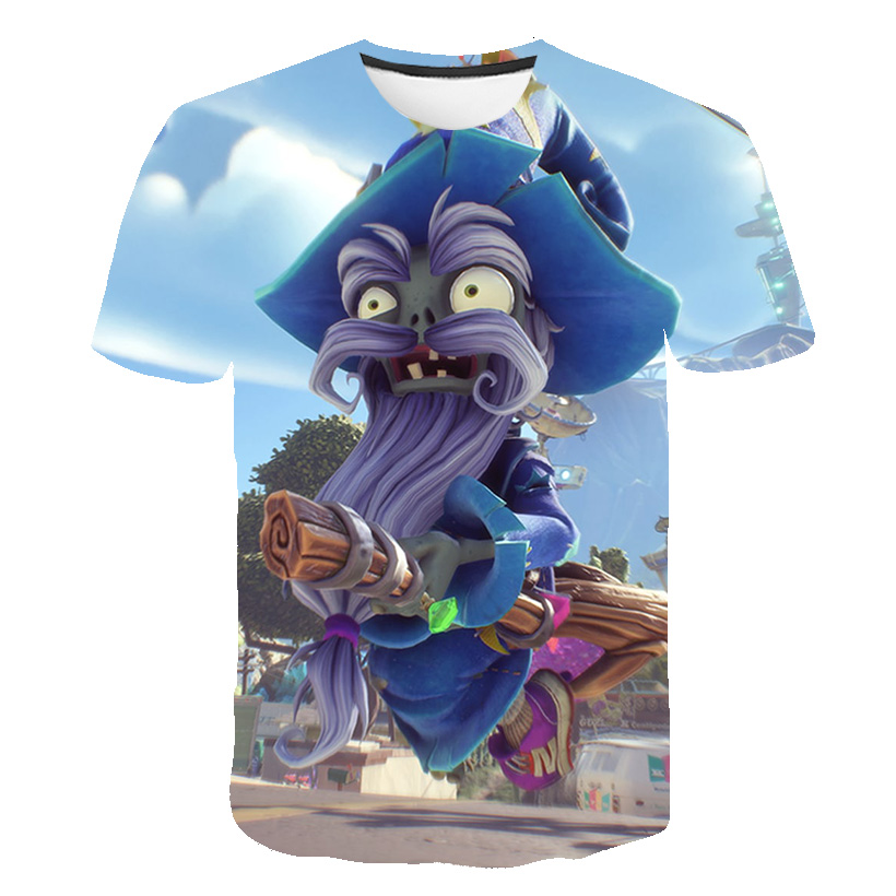 zombi savas tasarim tisort vs genc erkek kiz yaz beyaz tisort kisa kollu gomlek 2020 oyun bitki