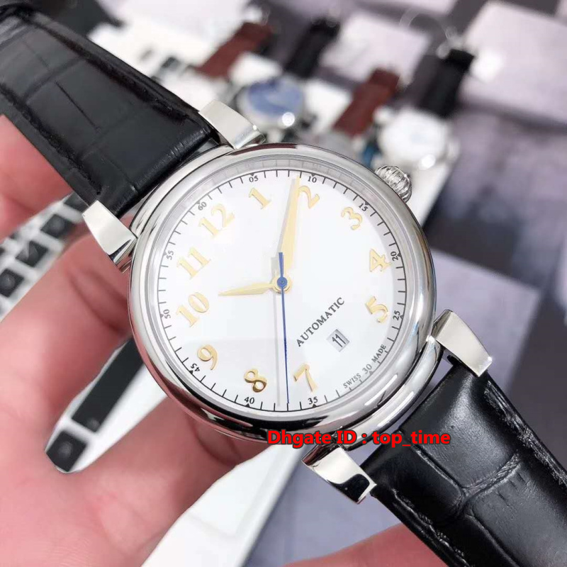 

5 style High quality Watch Da Vinci Japan Automatic 40MM Mens Watch 356601 Sapphire mirror White Dial Leather Strap Gents Watches