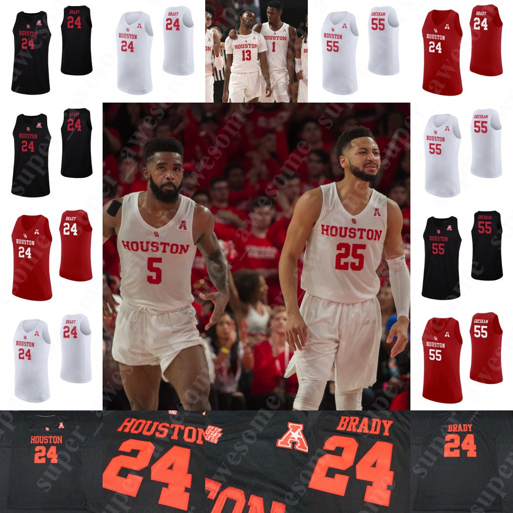 

NCAA Cougars Basketball Jerseys Quentin Grimes Nate Hinton J'wan Roberts Caleb Mills Marcus Sasser Cedrick Alley Jr. DeJon Jarreau, Youth red