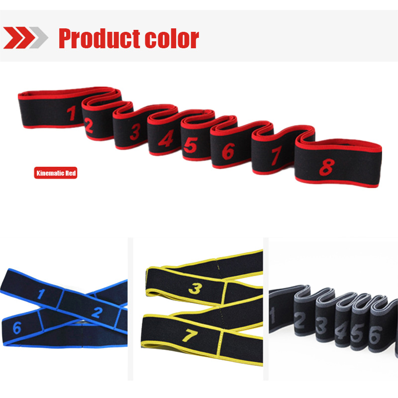 

2020 Hot Sale Elastic Latin Training Band Fitness Pilates Yoga Stretch Resistance Band for Fitness 19ing, Yellow