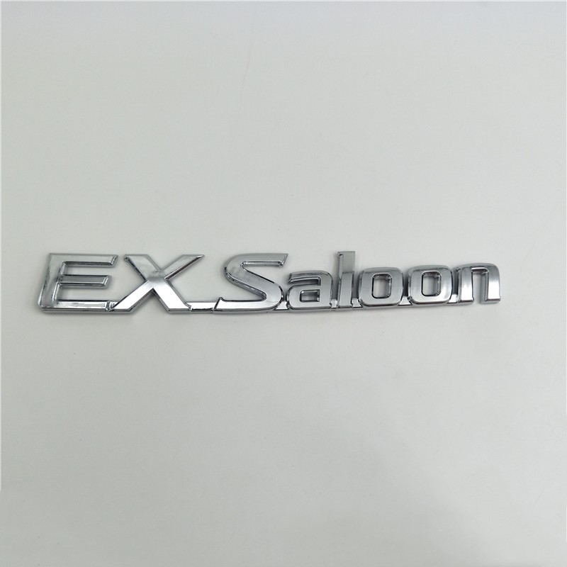 

For Nissan Sunny B15 Ex Saloon Silver Chrome Emblems Logo Rear Trunk Nameplate, Abs