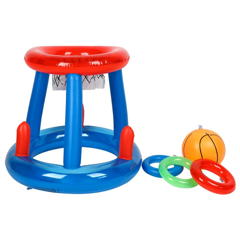 

Swimming Pool Water Inflatable Goal Net Float Island Water Toys Party Toy Game Pool Accessories Play with Kids