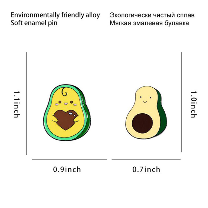 

Pins, Brooches Cute Cratoon Avocado Pins Funny Lapel Pin Lady Badge Backpack Bag Hat Leather Jackets Accessories