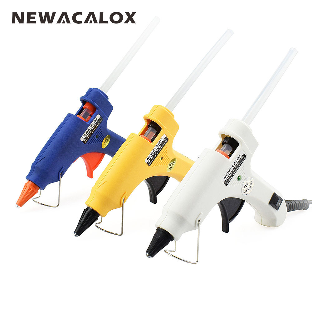 

20W EU/US Mini Hot Melt Glue Gun DIY Thermo Electric Silicone Adhesive Gun Heat Temperature Tool 20pc 7mm Glue Stick