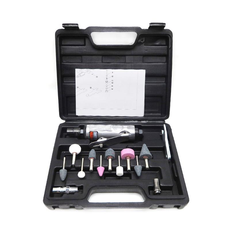 

1/4" Pneumatic Die Grinder Air Die Grinder Grinding Mill Engraving Tool Polishing Machine Set for Pneumatic Tools