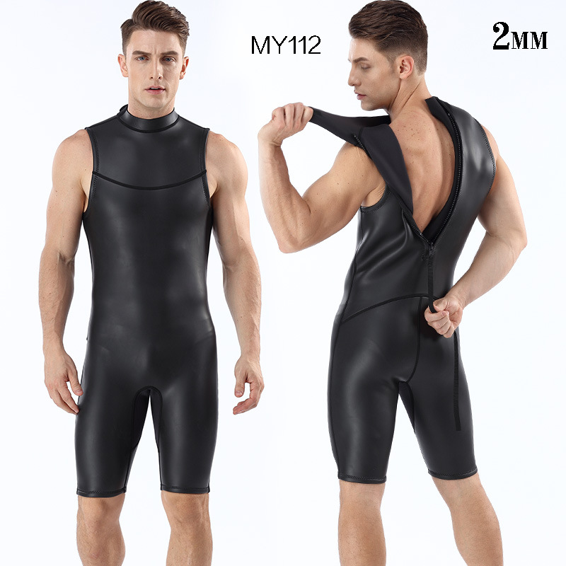 

2MM light skin diving suit integrated diving suit CR warm water short new arrival 2018