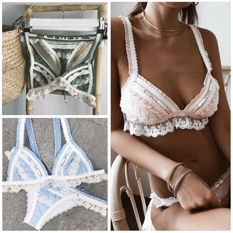 

Lace Splice Bikinis 2020 New Swimwear Women Swimsuit Beach Bathing Suit Maillot De Bain Femme Biquini Sexy Brazilian Bikini Set