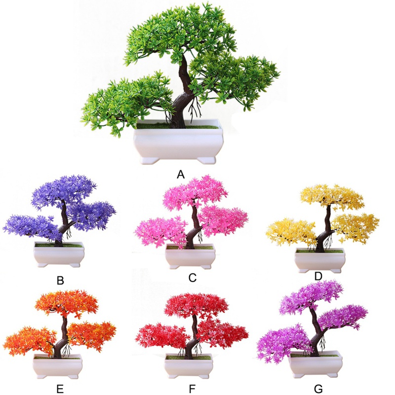 

Lovely Artificial Flowers Decorative Pine Cherry Blossom Ball Potted Artificial Home Festival Fake Flowers Wedding Decoration, 89b