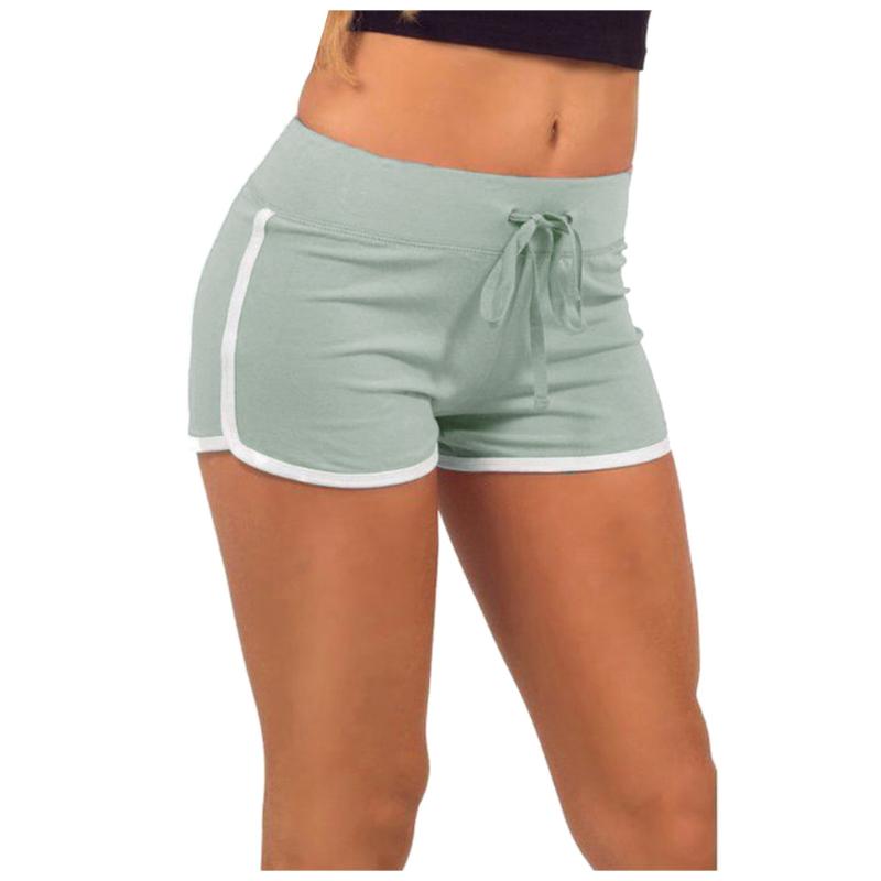 

2020 Women Sports Yoga Shorts Workout Fitness Running Sport Female Shorts Cotton High Waist Gym Cycling Sport #4, Black