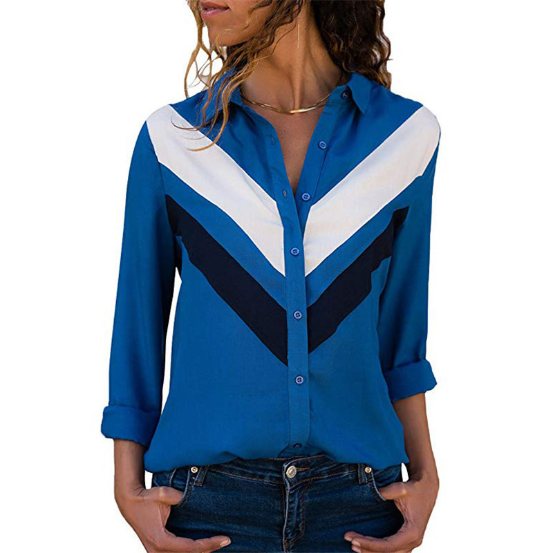 

Autumn Women Blouse Shirt Casual Long Sleeve Blouse Office Ladies Tops, White
