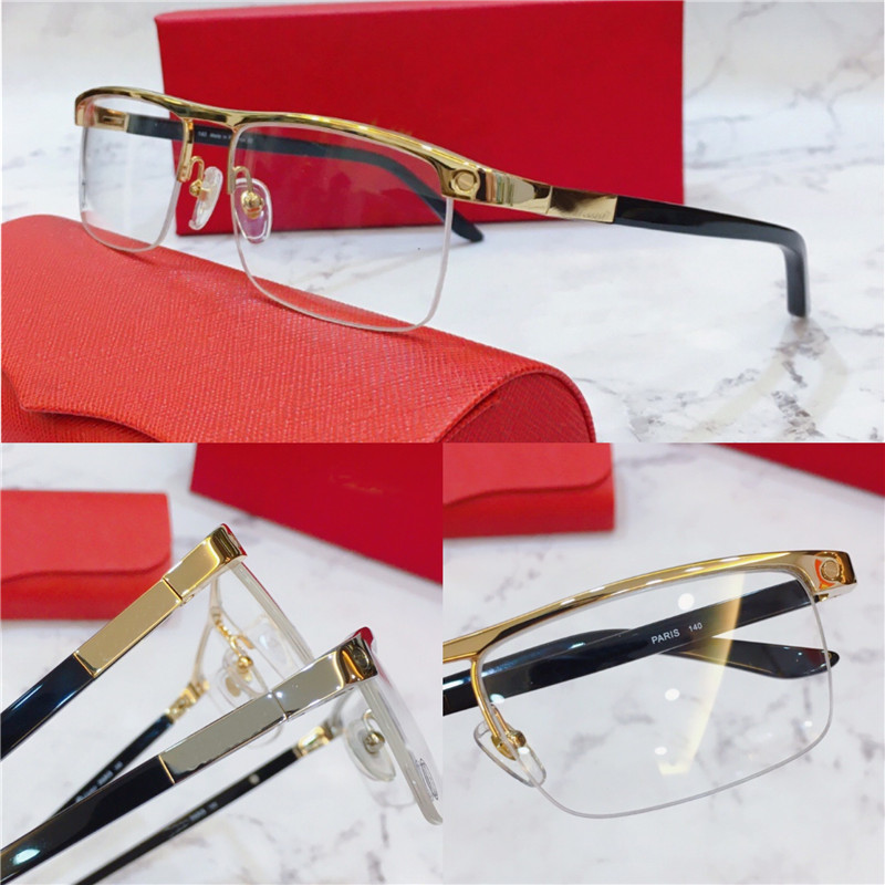 

Selling popular glasses frame half-frame metal optical eyewear men classic business style can be do prescription glasses 4567598