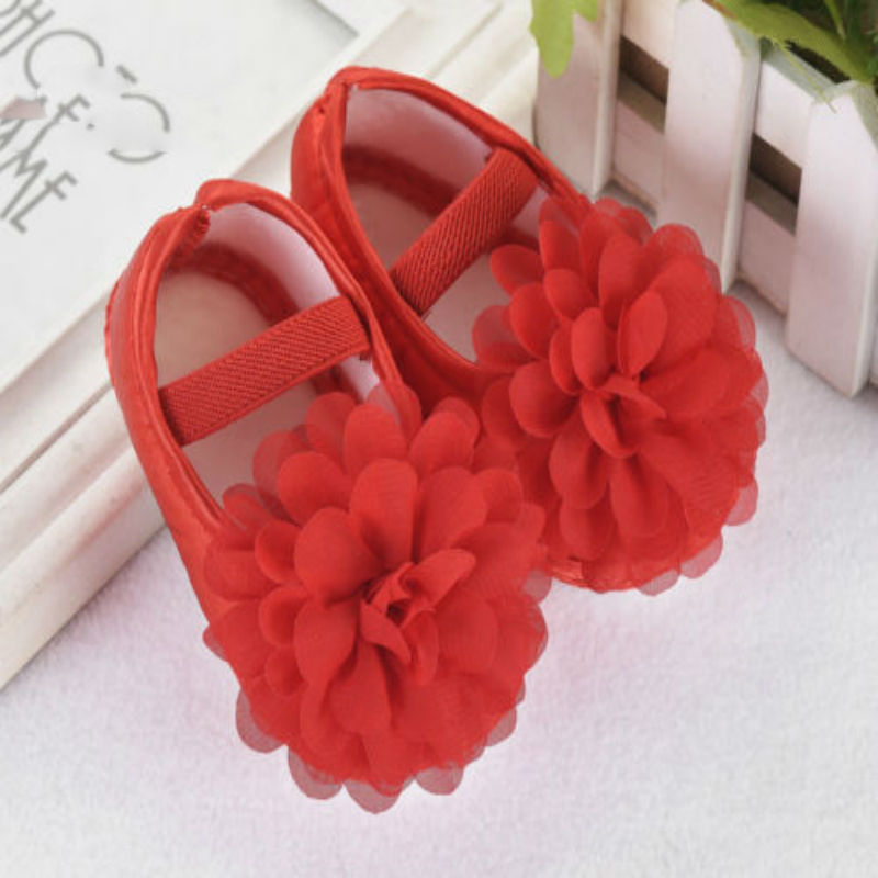 

New in Fashion Hot Toddler Girl Crib Causal Shoes Newborn Princess Baby Floral Soft Sole Prewalker Sneakers Summer