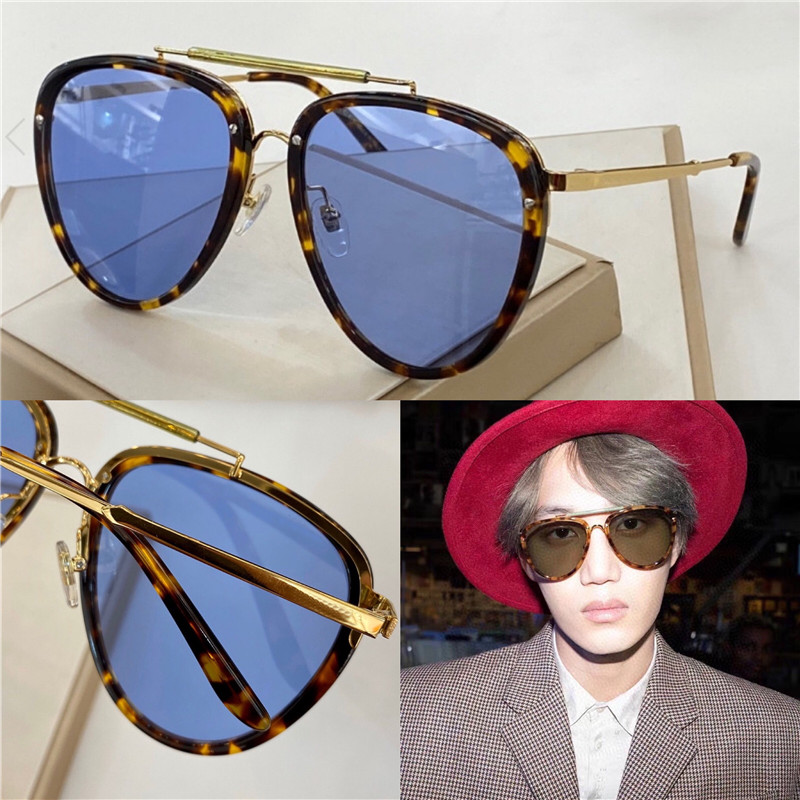 

New fashion designer sunglasses 0672 pilot frame simple bestselling style top quality uv 400 protection outdoor eyewear popluar eyewear, White;black