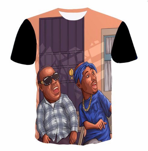 

Newest Popular Singer Rapper Tupac 2pac T Shirt Men Women Unisex Funny 3d Print Summer Short Sleeve O Neck Crewneck Casual Tops A154, Multi