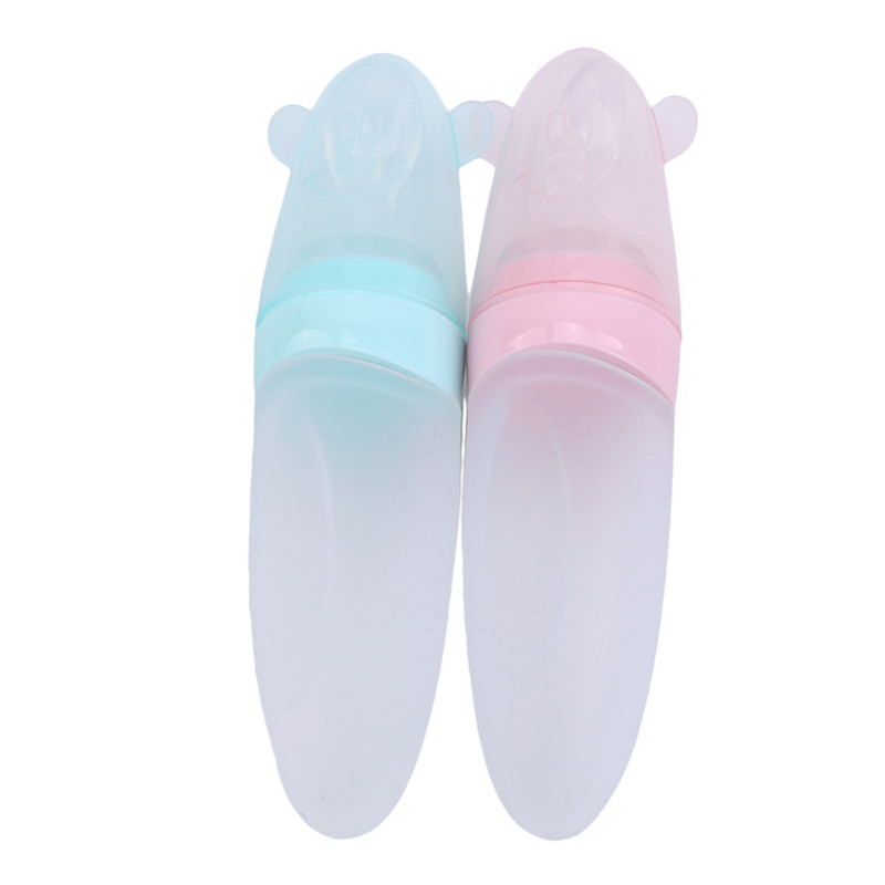 

Baby Supplement Spoon Bottle Liquid Squeezed Silicone Rice Paste Bottle Baby Feeding Soft Head Supplement Bottles