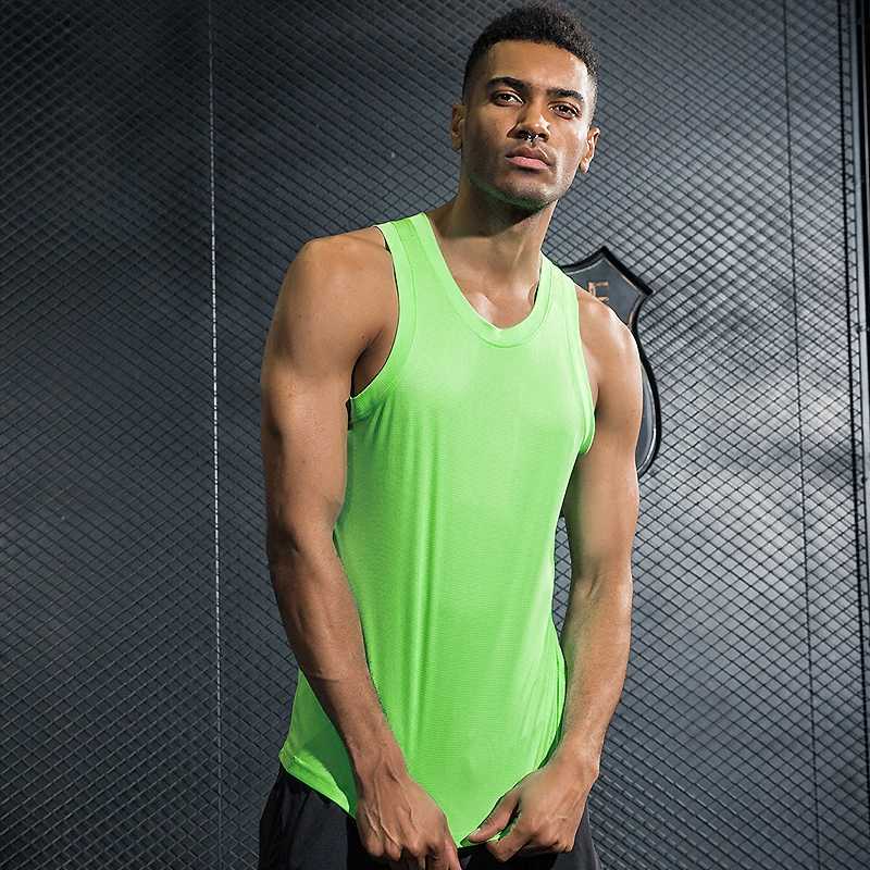 

Vest Men Running Exercise Workout Sleeveless Top Sports Vest Men Top Singlet Fitness Gym Dry Quick Running Yoga Tshirts, P5-4 vest