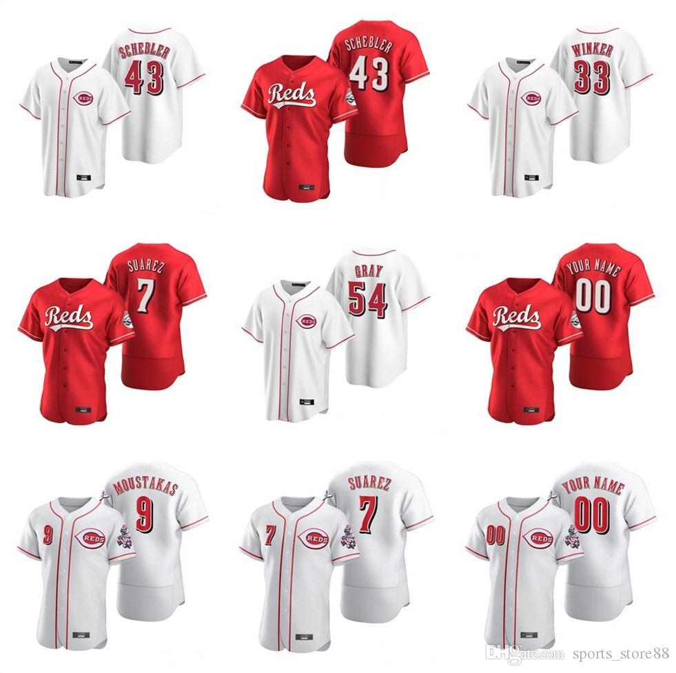 

2020 Nick Senzel Jersey Mens Sonny Gray Raisel Iglesias Michael Lorenzen Luis Castillo Jose Peraza White Baseball Jerseys Custom Stitched, Colrou 5