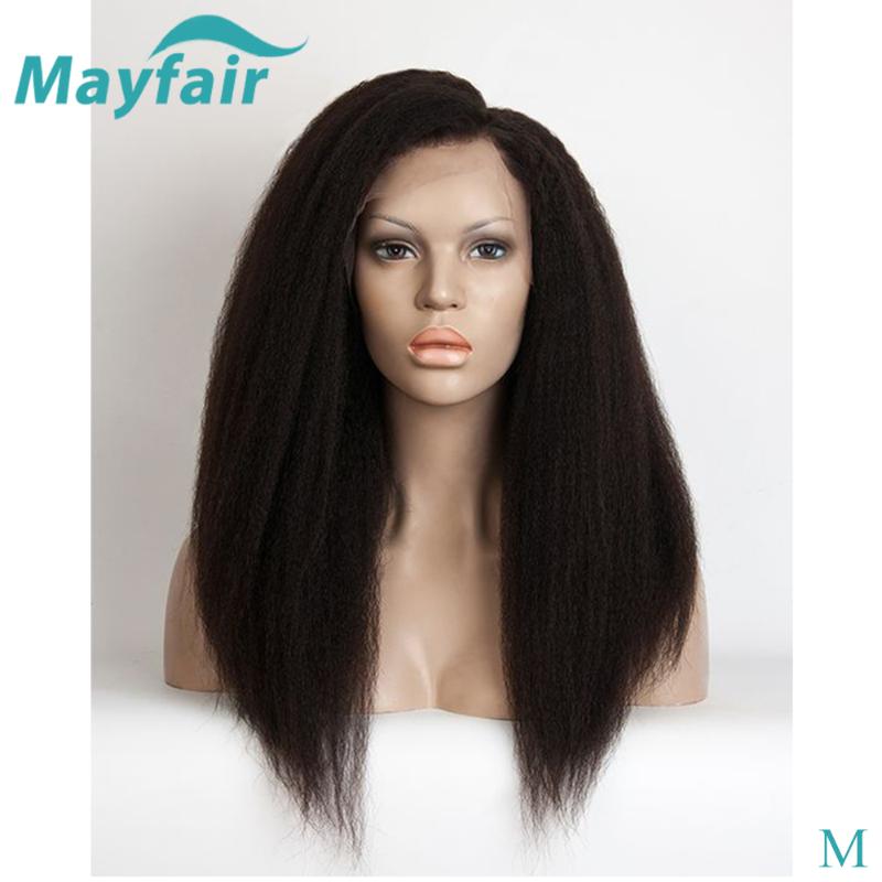 

Kinky Straight Wigs 13x4 Lace Front Human Hair Wigs For Women Pre Plucked With Baby Hair Glueless Malaysian Remy Lace Front, As pic