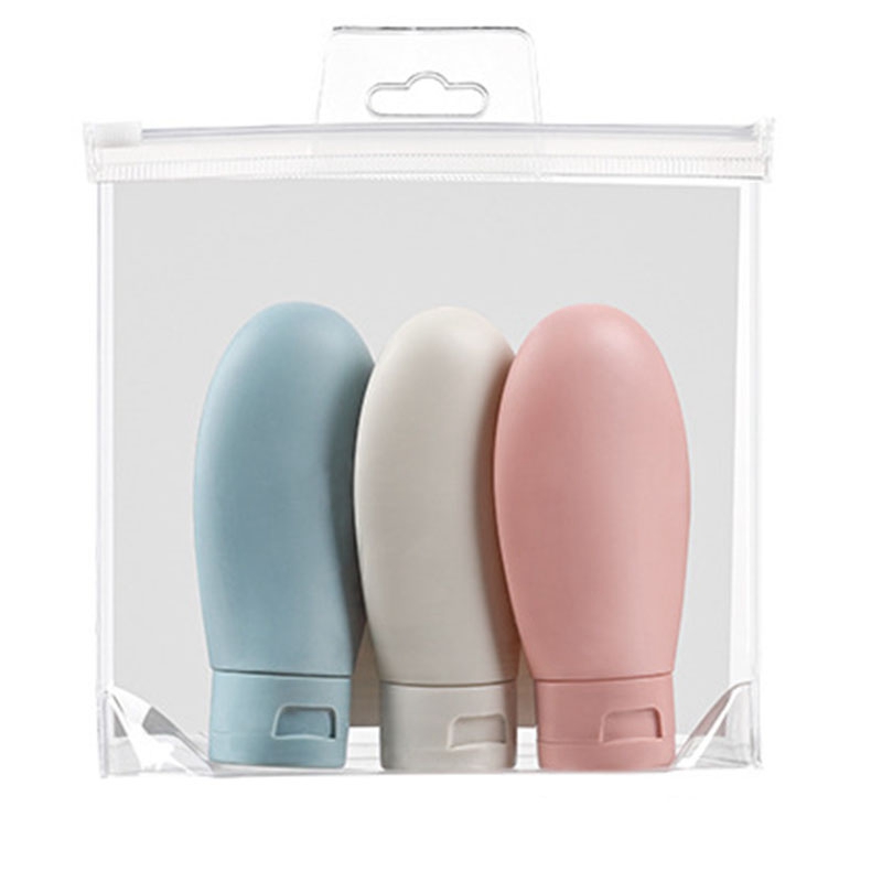

3PCS/60Ml Empty Cosmetic Containers Portable Travel Cosmetic Jar Mini Sub-Bottle Lotion Shampoo Pressing Bottle