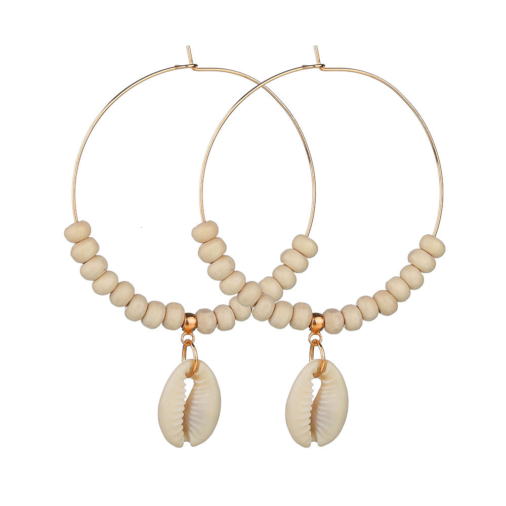 

Accessories Natural Shell Earrings Posimi Second Wind Beige Bead Will Ear Circle Ornaments