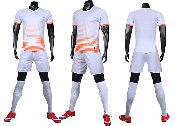 

Men's summer sport suit with thin lapel collar and fast dry half sleeve T-shirt and shorts running suit can be customized logo printing, White