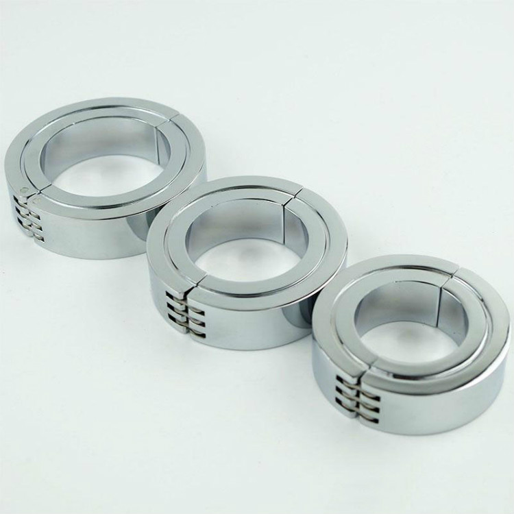 

Wholesale- stainless steel Scrotum ring metal Locking Hinged Cock Ring OR CBT Ball Stretchers Chrome Finish Scrotum Stretchers