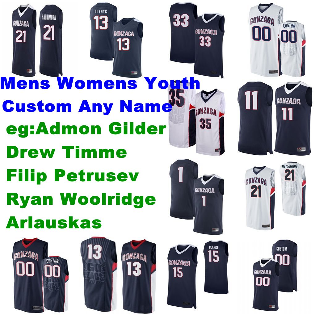 

Gonzaga Bulldogs Jerseys Pavel Zakharov Jersey Joel Ayayi Oumar Ballo Watson Matthew Lang College Basketball Jerseys Mens Customize Stitched, Womens white blue