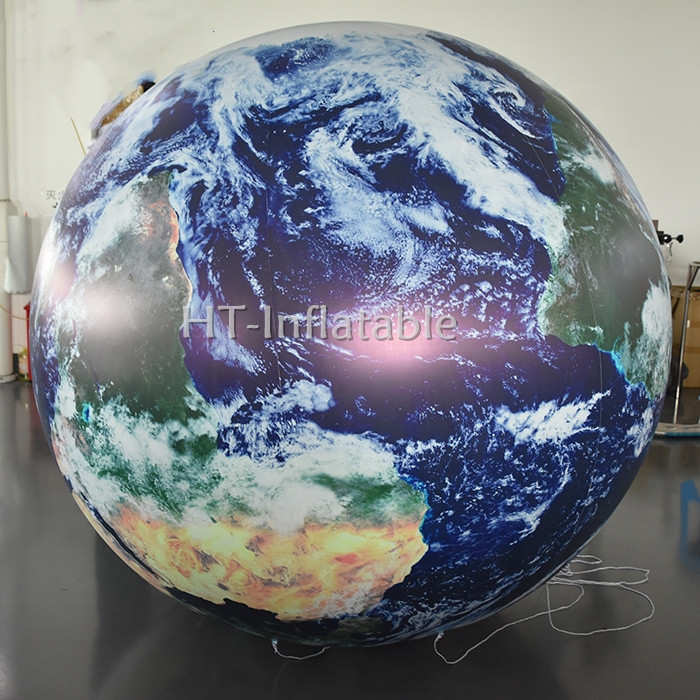 

Free Shipping Large 5m Good Made Inflatable Earth Globe/Event Sphere/Decoration Balloon with LED Light Inside