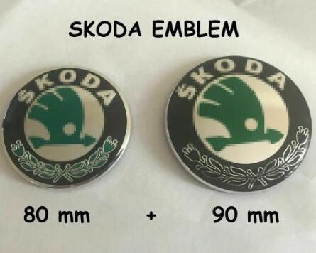 For Octavia Fabia Rapid Superb CHEAPEST ON Skoda Badge Emblem 90mm