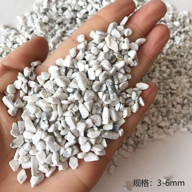 

100g White Turquoise Rock Polished Rough Stone Healing Aquarium Gravel C780 Natural Stones and Minerals