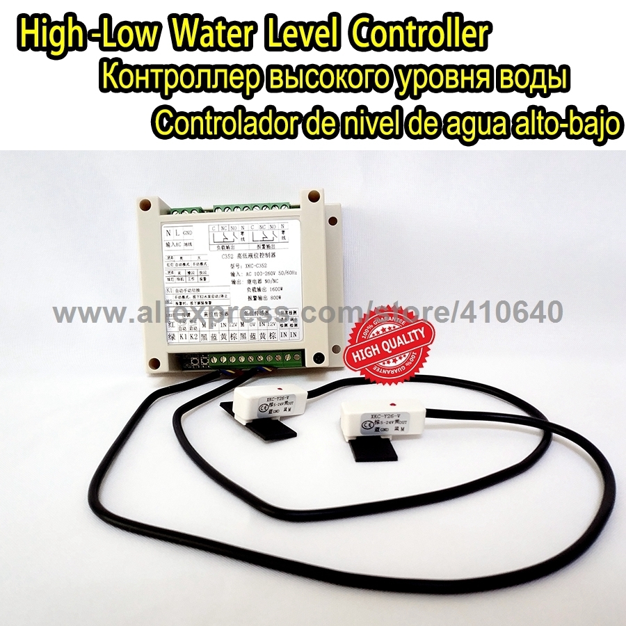 Automatic Level Switch Controller For Water Tank Non Contact Water Pump Level Monitor Controler Water Container Level Controller-image-463711951