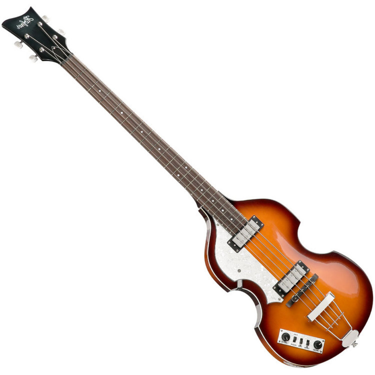 

Left handed Hofner Ignition Violin Bass McCartney Hofner H500/1-CT Contemporary lefty Violin Bass Sunburst 4 strings Flame Maple Top