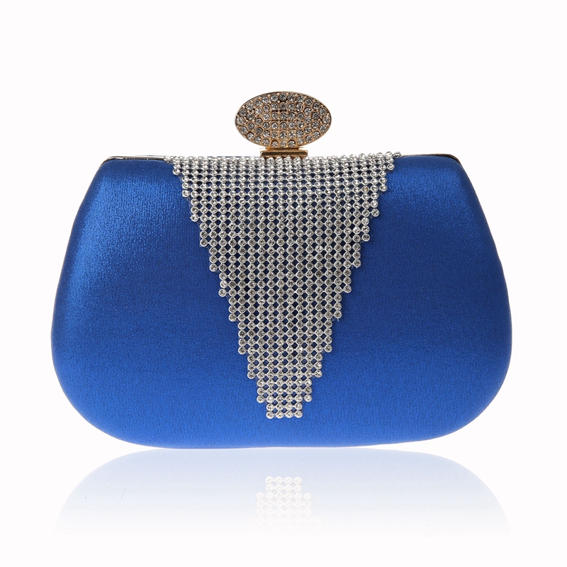 

Women's Evening Bags Hight Quality PU with Rhinestones Bridal Hand Bags Clutch Box Handbags Wedding Clutch Purse for Women BW-0997