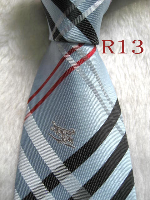 

R13 #100%Silk Jacquard Woven Handmade Men's Tie Necktie, Blue;purple