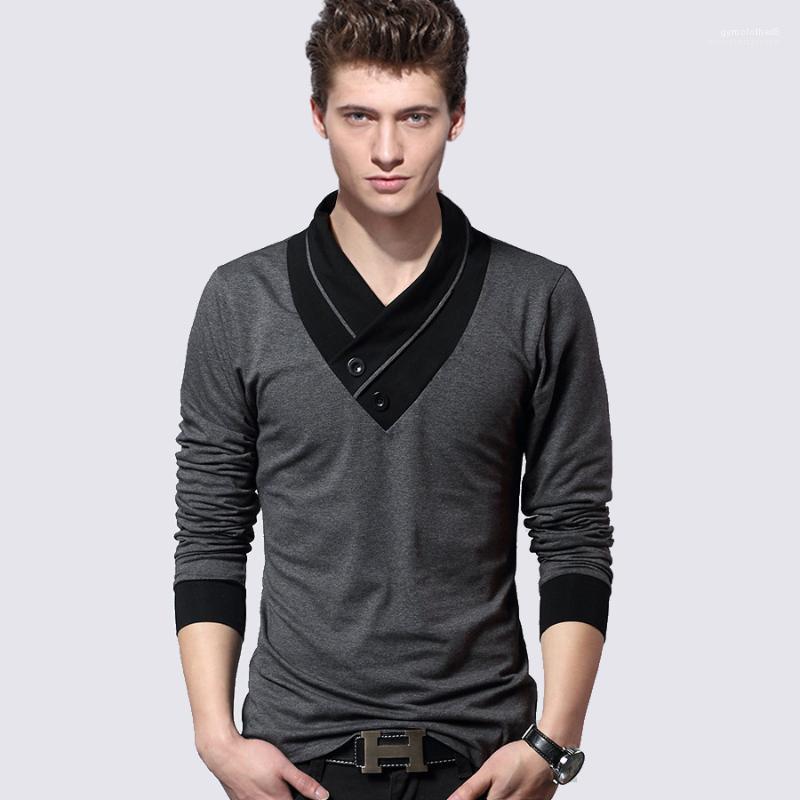 

Tshirts 19ss Designer Male Casual Long Sleeved Tops Tees Fall Autumn Mens, Black