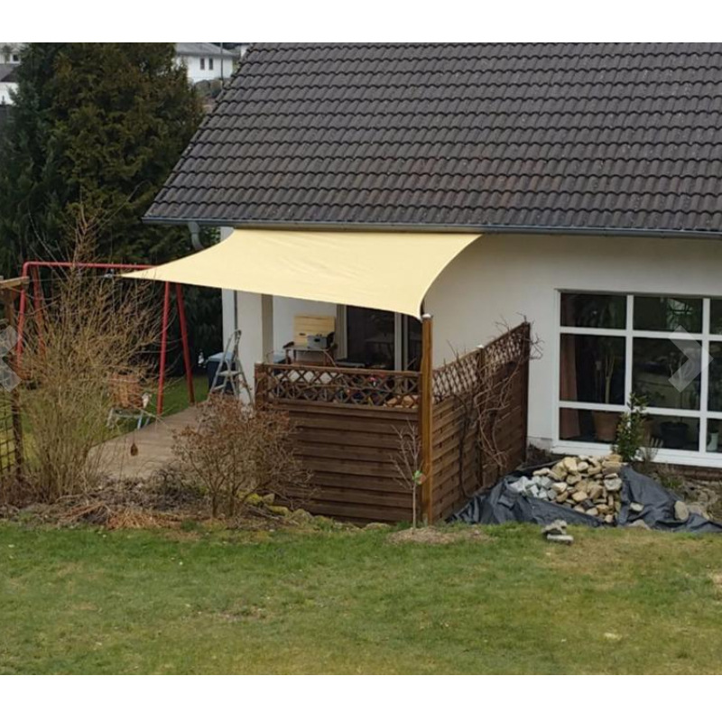 

2x3M Outdoor Swimming Pool Net Garden Pation Sunshade Courtyard Waterproof Sunscreen Net Canopy, Black