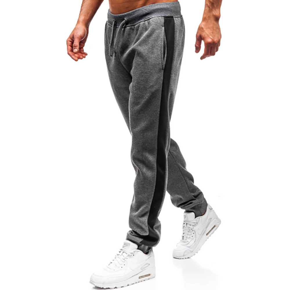 

Mens designer pants sports cargo pants for men splicing casual printed pant s sweatpants joggers clothes, Black