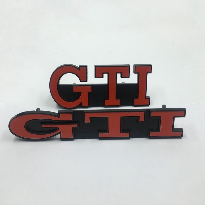 

Car Accessories Front Grille Emblem 3D GTI Grill Badge For Volkswagen VW Golf MK2 MK3 GTI, Style