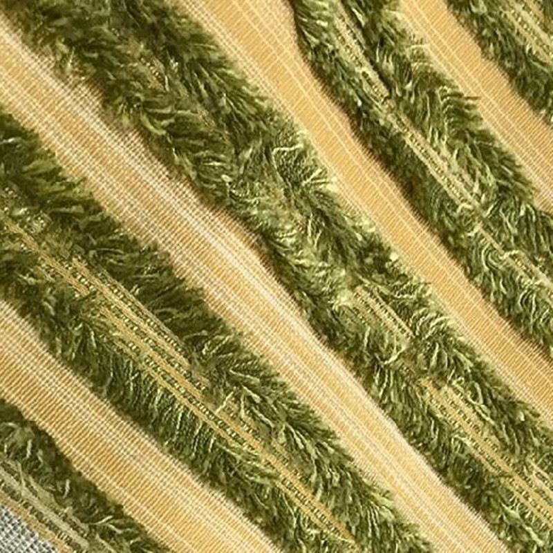 

Fshion 145cm Green stripe jacquard fit fringe DIY polyester cotton fabric textiles nappe rideau tissu patchwork cotton wool fabric C816