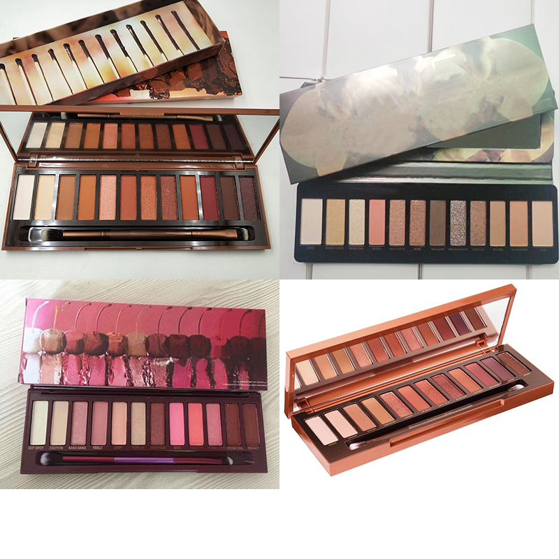 

Makeup Women Eyeshadow Palette 12 colors 6 styles Professional Matte Waterproof Long-lasting, As picture