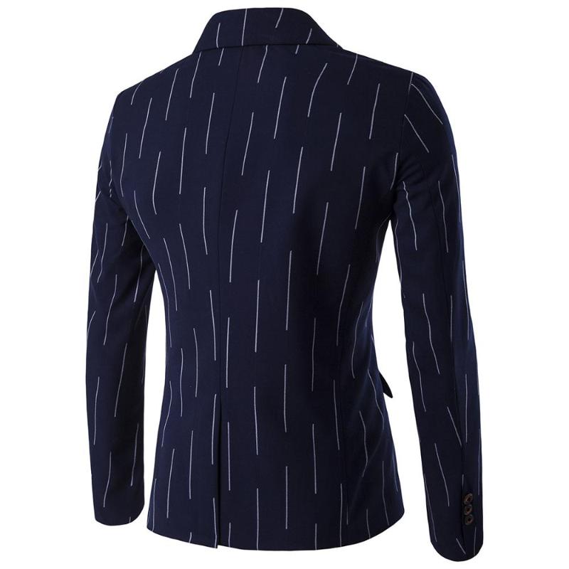 

Hombre Coats Blazers Men's Suit Jackets Men's Jacket Masculino Line Classic style Fashion Slim Casual British Style, Navy