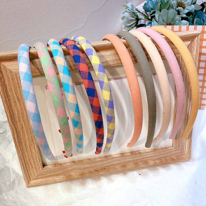 

Korea Style New Sweet Headband Simple British Style Pattern Color Matching Children Hairbands for Girl Fashion Hair Accessories