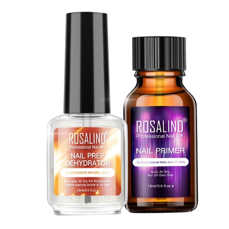 

Professional Natural Nail Prep Dehydrator And Nail-Primer Set Free Grinding Nail Art No Need Of UV LED Lamp Gel Polish Tool