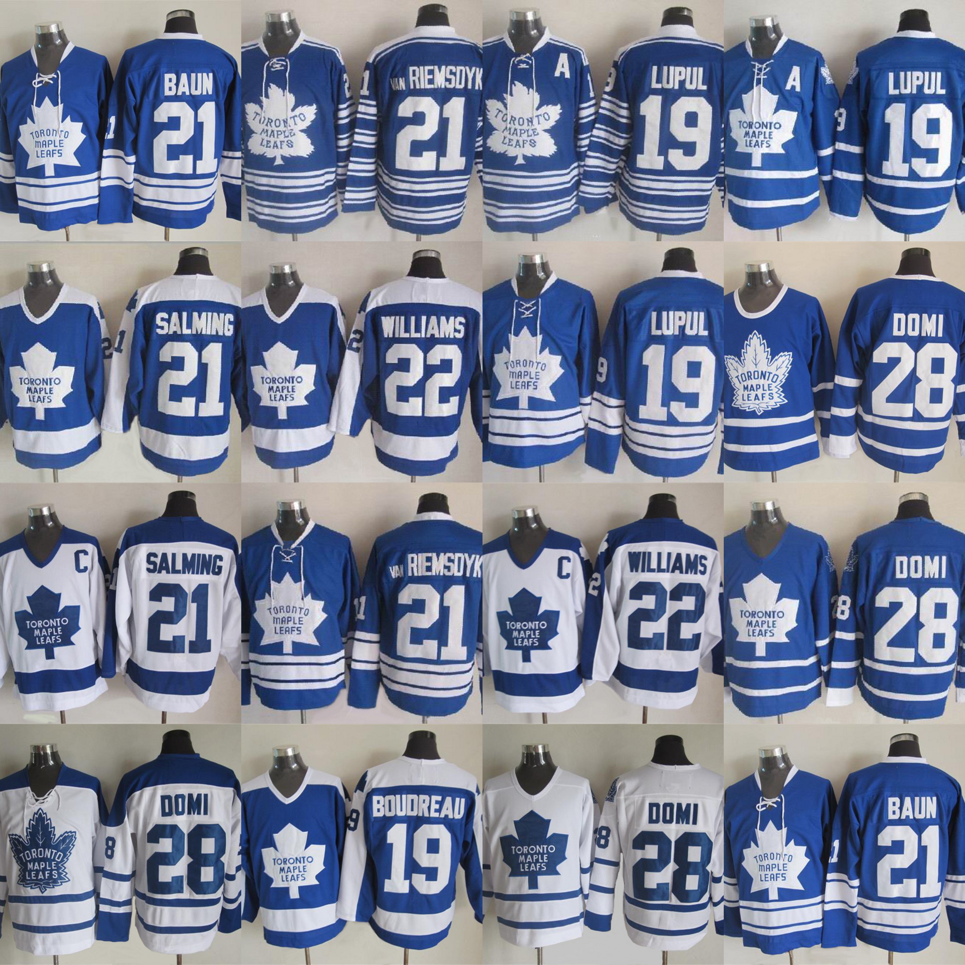 

28 Tie Domi Toronto Maple Leafs Jerseys Hockey 22 tiger Williams 21 Borje Salming 21 James van-Riemsdyk 19 Bruce Boudreau 19 Lupul Jerseys, 21 james van-riemsdyk blue2