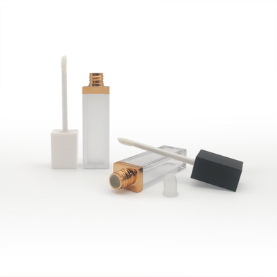 

7ml Square Makeup Liquid Empty Lipstick Lip Gloss Tubes High Quality Transparent Cosmetic Packaging Container