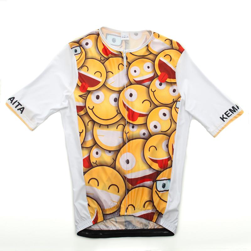 

KEMAITA 2020 New Arrival Cycling Jersey Funny Face Summer Short Sleeves Bike Maillot PRO Breathable MTB Clothing